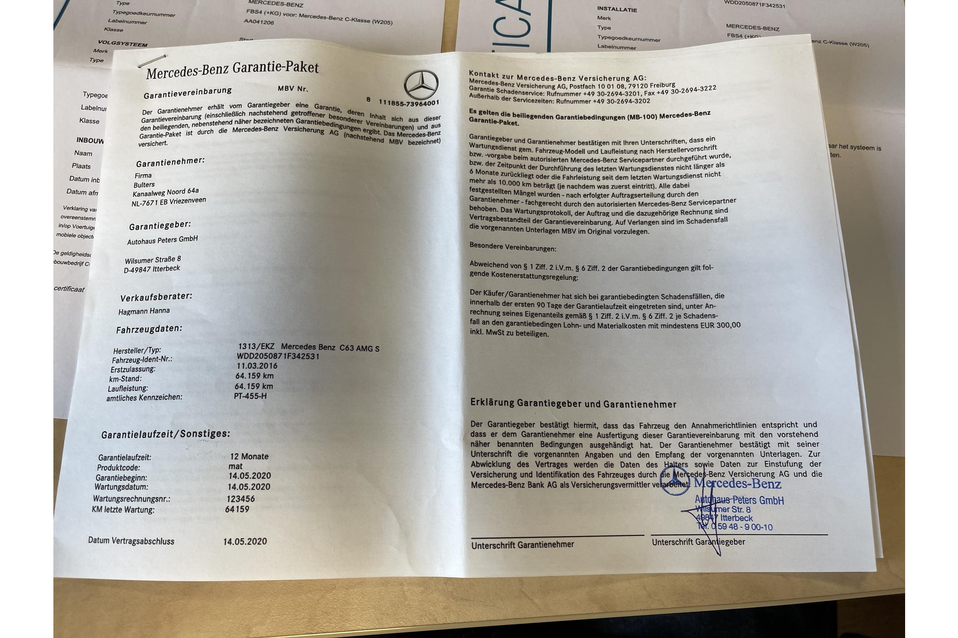 Mercedes-Benz C-Klasse C63S C63 63 S AMG*HUD*IWC*PANO*LED*CARBON*DISTR+